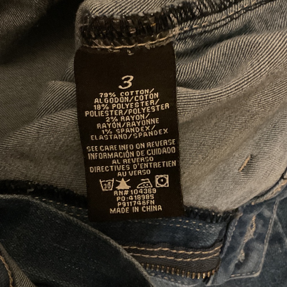 Fashion Nova Blue High-Rise Flared Jeans with Raw Hem - Picture 3 of 7